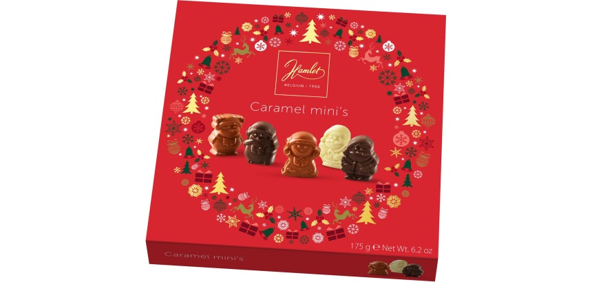 Hamlet Caramel Mini's chocolat, boîte de 175 g