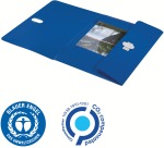 Leitz Recycle Klappmappe, aus PP, Größe A4, blau