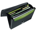 Projektmappe Leitz Recycle A4 5 Fächer PP schwarz