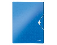 Leitz WOW elastobox ft A4, blauw