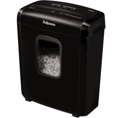 Fellowes powershred 6m paper shredder micro-cut shredding black