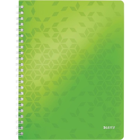 Leitz WOW cahier, ft A4, ligné, vert