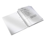 Leitz WOW cahier, ft A4, ligné, rose