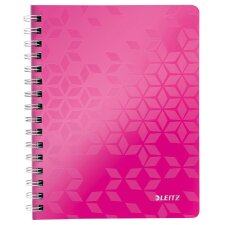 Leitz WOW cahier, ft A4, ligné, rose