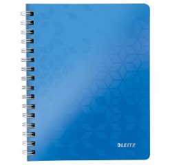 Leitz WOW cahier, ft A4, ligné, bleu