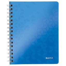 Leitz WOW cahier, ft A4, ligné, bleu