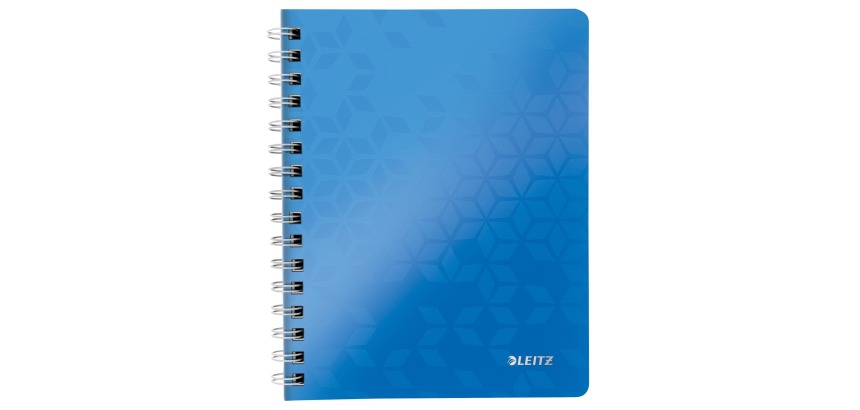 Leitz WOW notebook, A4 size, lined, blue
