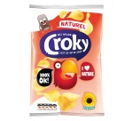 Croky chips naturel, sachet de 100 g