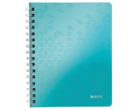 Leitz WOW schrift ft A4, geruit 5 mm, ijsblauw