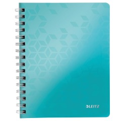 Leitz WOW cahier, ft A4, quadrillé 5 mm, bleu glacier