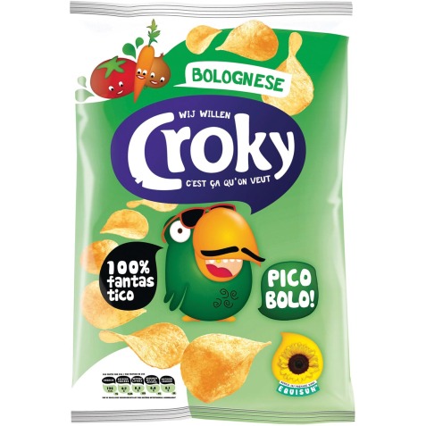 Croky chips bolognese, sachet de 100 g