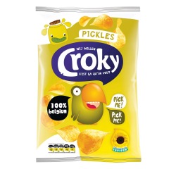 Croky chips pickles, sachet de 100 g