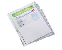 Leitz showtas ft A4 met tabbladen, uit harde PVC, pak van 10 stuks, 4-gaats perforatie