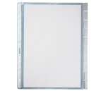 Leitz pochette-coin ft A4 avec onglets, en PVC solide, paquet de 10 pièces, perforation 4 trous
