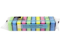 Aqualine éponge abrasive, ft 9 x 6 x 3 cm, paquet de 10 pièces