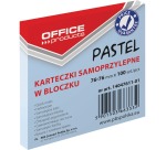 OFFICE products memo block Pastel, 76 x 76 mm, 100 sheets, pastel blue