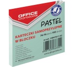 OFFICE products pastel memo block, 76 x 76 mm, 100 sheets, pastel green