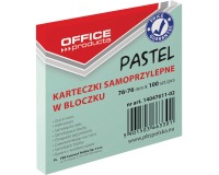 OFFICE Produkte Memoblock Pastell, 76 x 76 mm, 100 Blatt, Pastellgrün