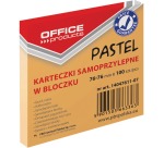 OFFICE products memo pad, Pastel, 76 x 76 mm, 100 sheets, pastel orange