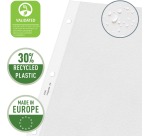 Pochette Leitz Premium A4, ouverture en haut et sur le côté gauche, 30 % de plastique recyclé, 100 pièces