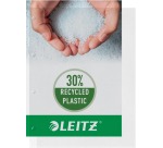 Pochette Leitz Premium A4, ouverture en haut et sur le côté gauche, 30 % de plastique recyclé, 100 pièces