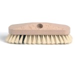 Brosse dure avec fibre tampico, en bois brut, 23 cm