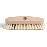 Brosse dure avec fibre tampico, en bois brut, 23 cm