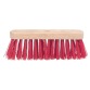 Brosse dure avec fibre en PVC, en bois brut, 29 cm