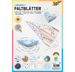 Folia papier pliage ft A4, paquet de 50 feuilles
