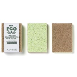 Mr. Eco schuurspons ft 9,8 x 6,8 x 2 cm, krasbestendig, pak van 2 stuks