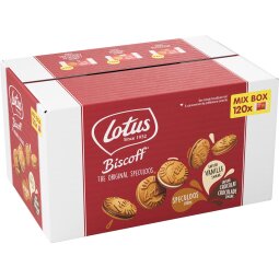 Lotus speculoos fourrés Mix Box, boîte de 120 pièces