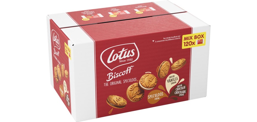Biscuits Lotus Biscoff sandwich mix boîte 120 pièces