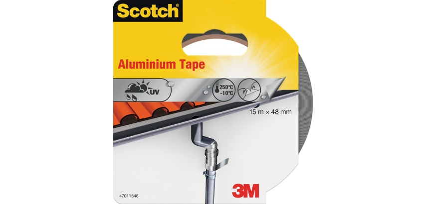 Scotch aluminum repair tape, ft 48 mm x 15 m, in blister pack