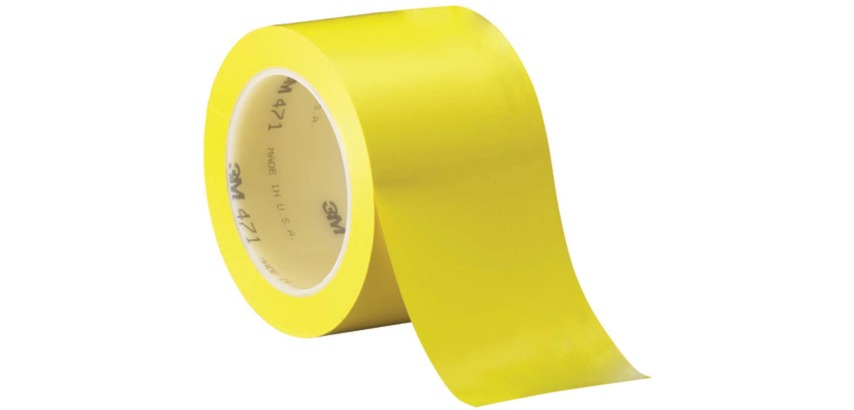 3M ruban adhésif en vinyl 471, ft 50 mm x 33 m, jaune