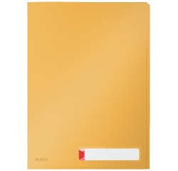Leitz Cosy L-map met tabbladen, 3 compartimenten, ft A4,  PP van 200 micron, ondoorzichtig, geel