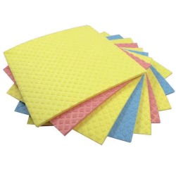 Aqualine vaatdoekjes ft 18 x 20 cm, geassorteerde kleuren, pak van 5 stuks