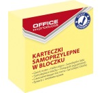 OFFICE products memo block, 50 x 50 mm, 400 sheets, yellow