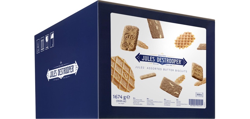 Biscuits Jules Destrooper Assorted Butter - Carton  de 300