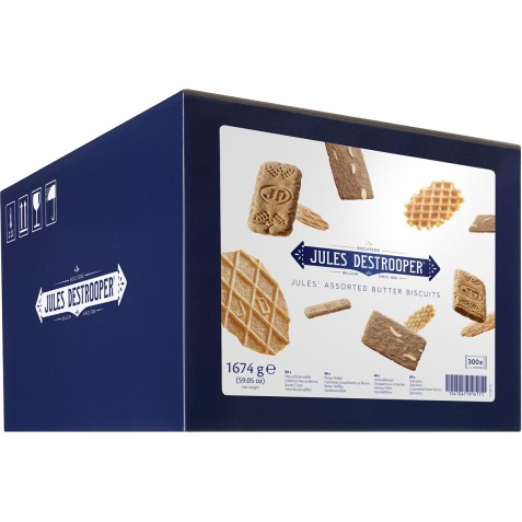 Biscuits Jules' Assorted Butter Jules Destrooper Assortment - Box of 300