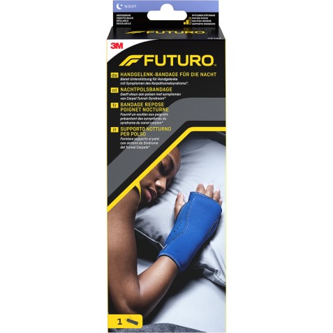 3M Futuro bandage repose-poignet, bandage nocturne, réglable, bleu