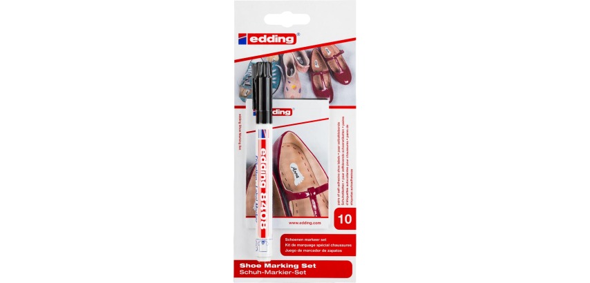 Viltstift edding 8408 wasgoed rond 1mm zwart blister à 1 stuk