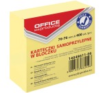 OFFICE products memoblok, 76 x 76 mm, 400 vel, geel