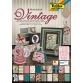 Folia papier avec motifs Vintage II ft 24 x 34 cm, bloc de 20 feuilles