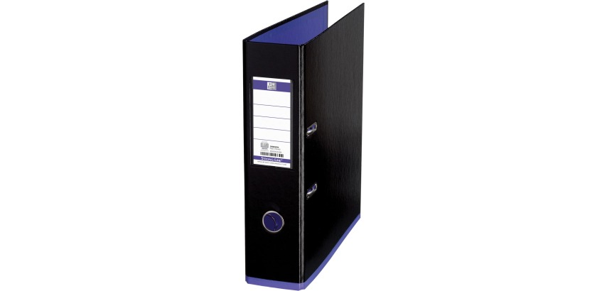 OXFORD MyColour classeur, format A4, en carton, dos de 8 cm, noir-violet