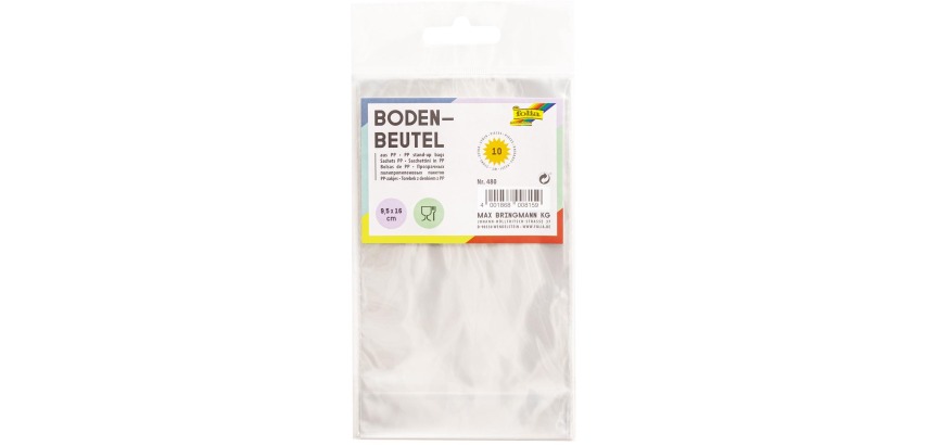 Transparent Folia bags, 95 x 160 mm, pack of 100 pieces