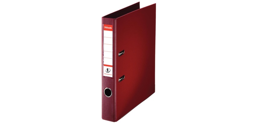 Esselte Power N°1 Lever Arch File, burgundy, 5 cm spine