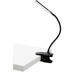 ALBA LED lampe de Bureau LED sans fil Clip, avec pince, noir