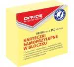 OFFICE products memo pad, 50 x 50 mm, 250 sheets, yellow