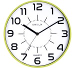 Unilux Pop horloge murale, diamètre 30 cm, vert