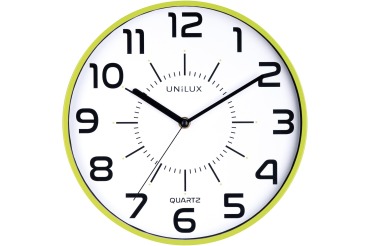 Unilux Pop horloge murale, diamètre 30 cm, vert